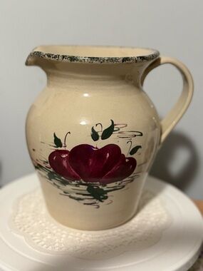 Vintage Pottery Apple Pitcher